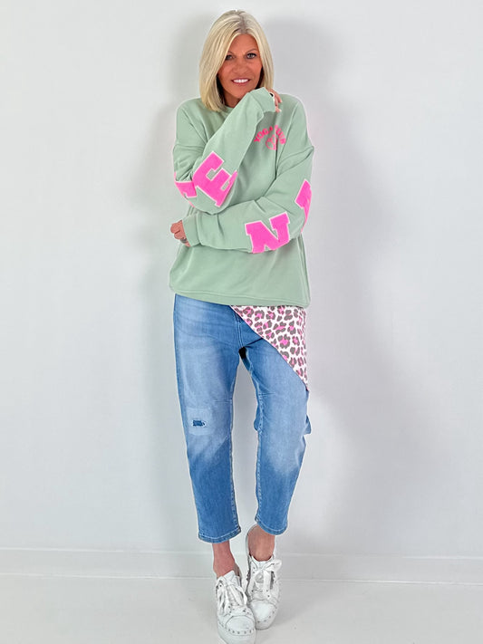 Sweater Namaste - watergreen