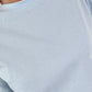 T-shirt with glitter details - light blue