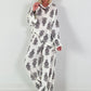 Zweiteiler mit Ornament Print - schwarz-creme