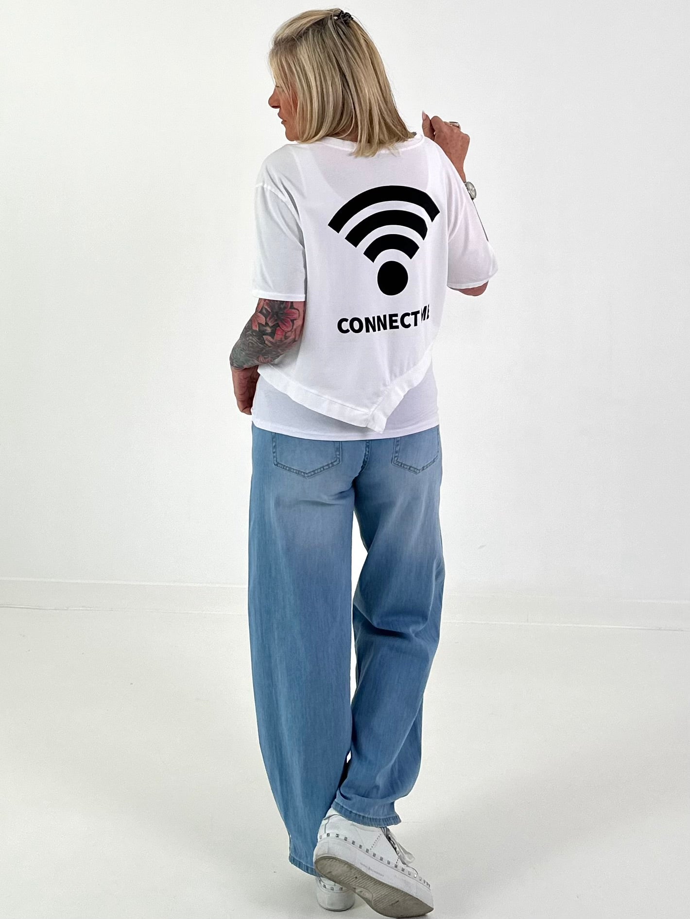 T-Shirt Connect Me - white