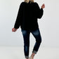 Leichte Jacke im Military Look - schwarz