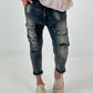 Baggy Jeans - denim used wash