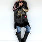 Oversized Jeansjacke mit Pailletten - used-black ( lieferbar ab ca. 01.09.26)
