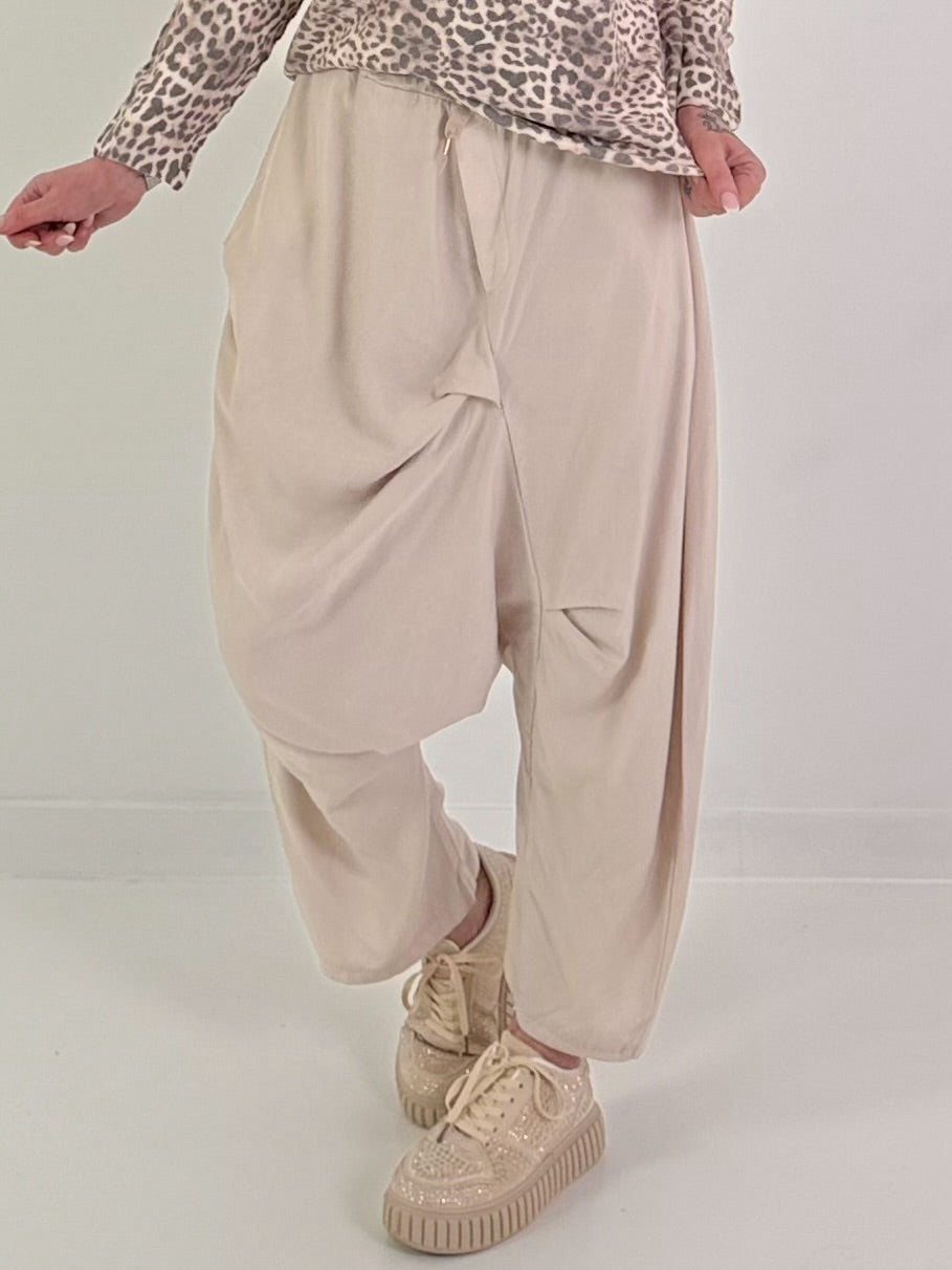 Leichte Haremhose - beige