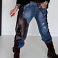 Jogg-Jeans Fashion Dog - denim-mokka