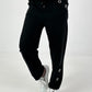 Sweatpants with Eyelets - Black
