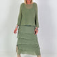 Light knit sweater - khaki