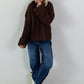 Chunky knit sweater - mocha