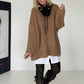 Ribbed knit sweater - caramel