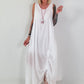 Sommerkleid mit Raff-Detail - weiss