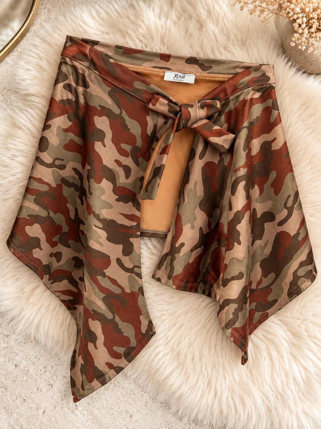 Waist Wrap in Wildlederoptik Camouflage - 3 Farben
