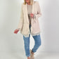 Blazer met kanten details - beige