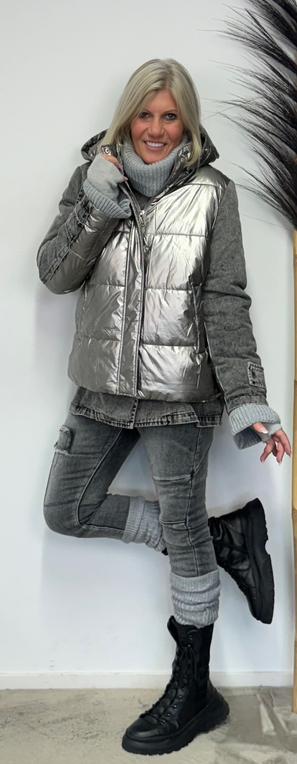 jacket Jessy - silver gray