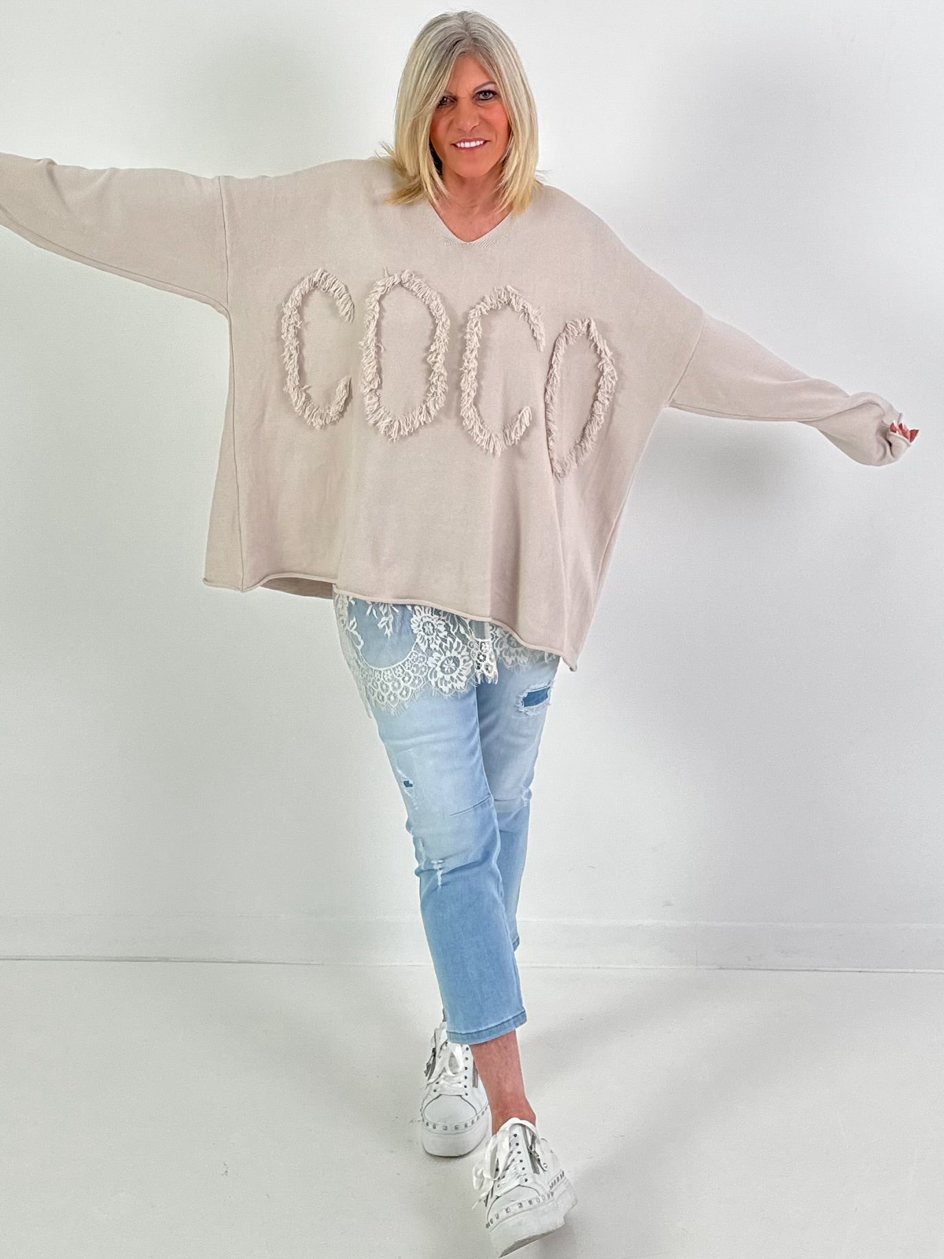 Trui model "Coco" - beige