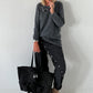 Canvas Tasche mit besonderen Details - denim used black