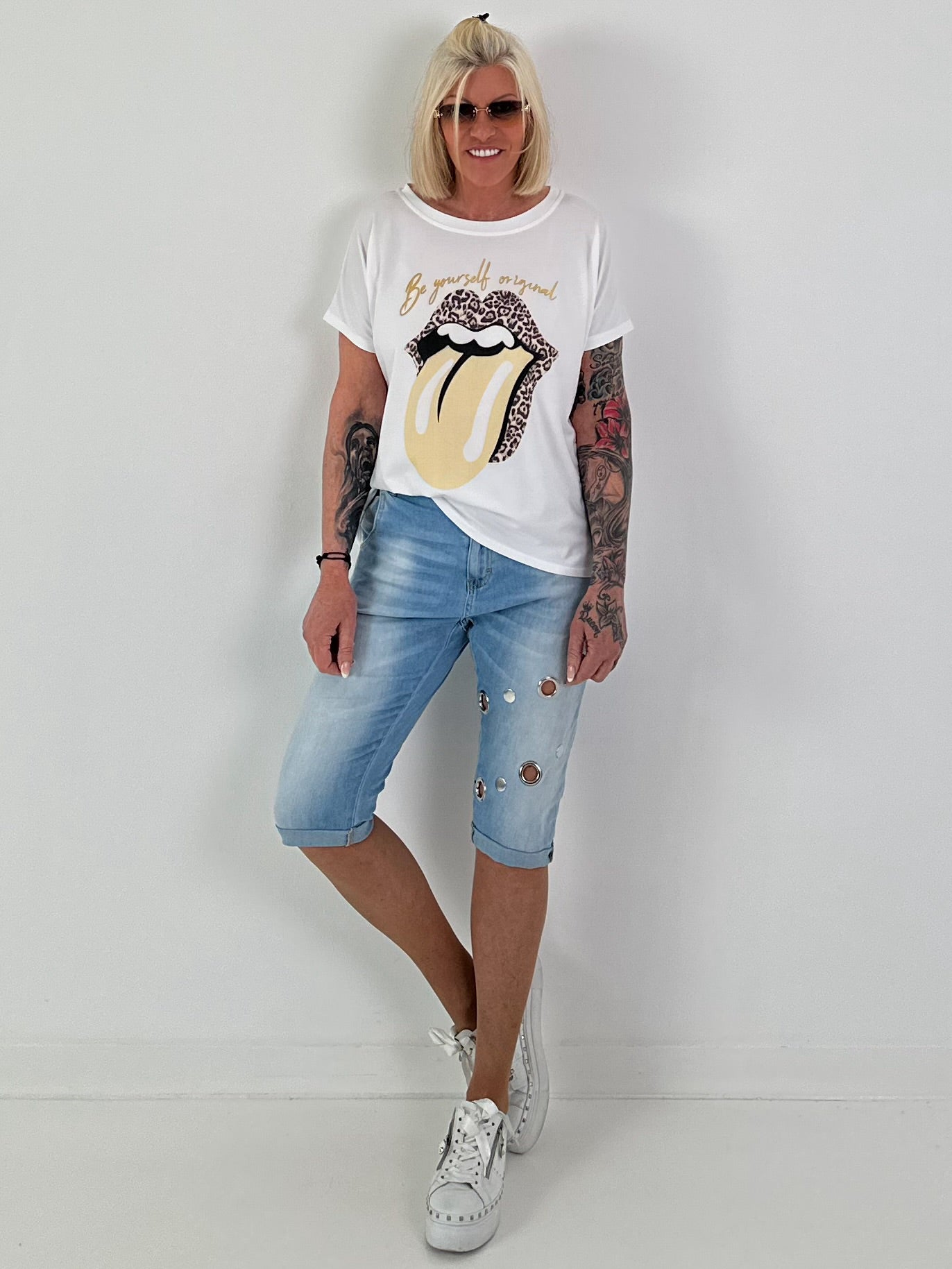 T-Shirt Be Yourself - white