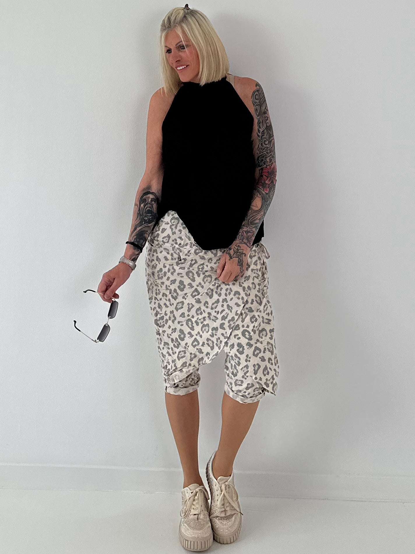 Neckholder Top -schwarz