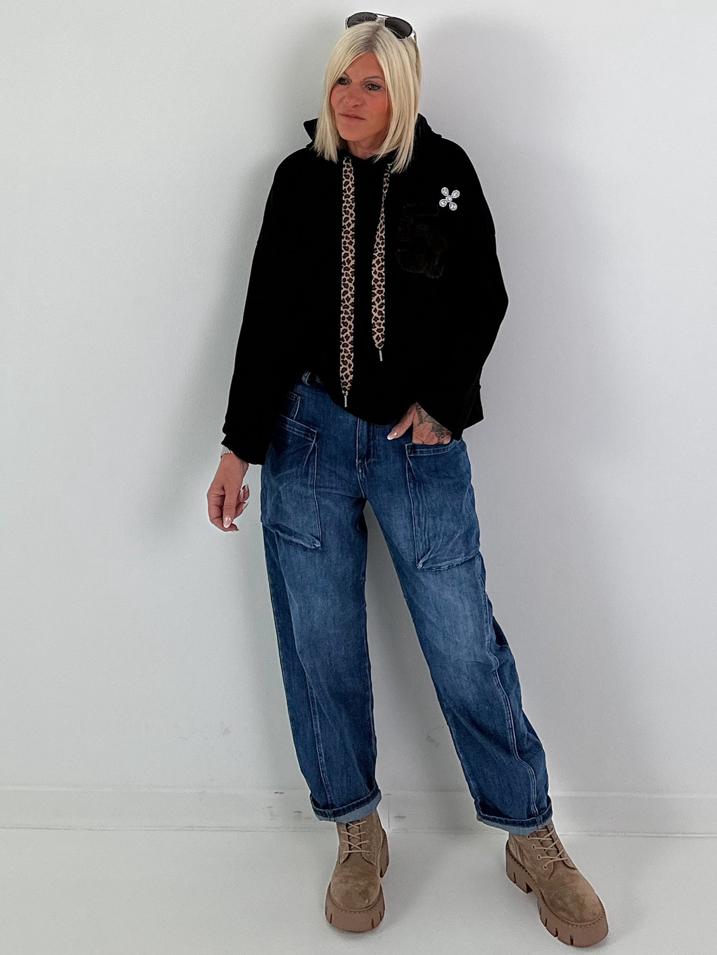 Jeans mit großen Taschen - denim