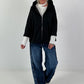 Lightweight hooded jacket - black