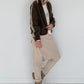 Jacke mit Streifen-Details - mokka (lieferbar ab ca.01.09.26)