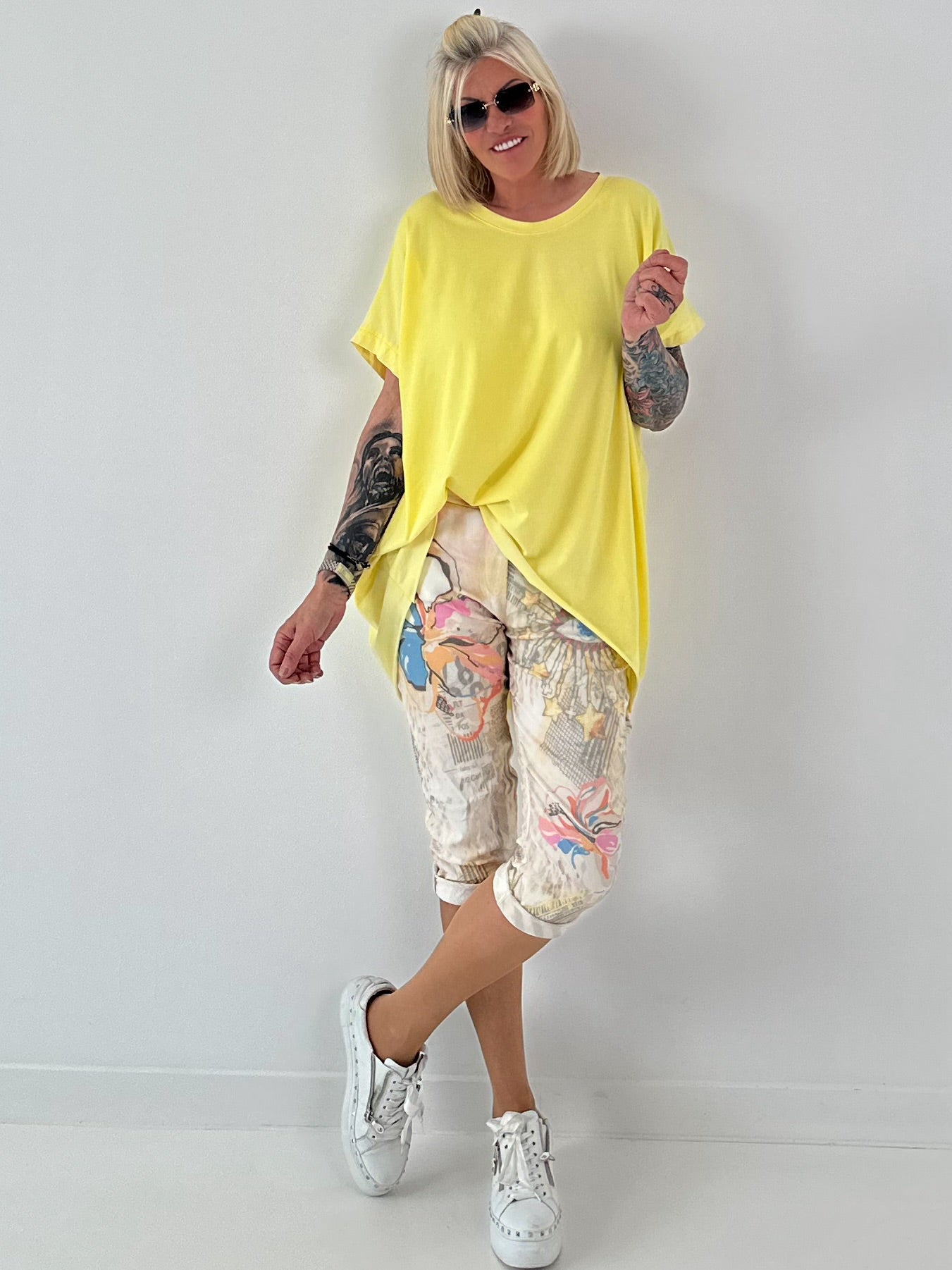 Oversized T-Shirt - gelb