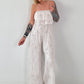Romantischer Sommer Overall - beige
