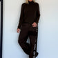 Basic Rollkragenpullover - mokka