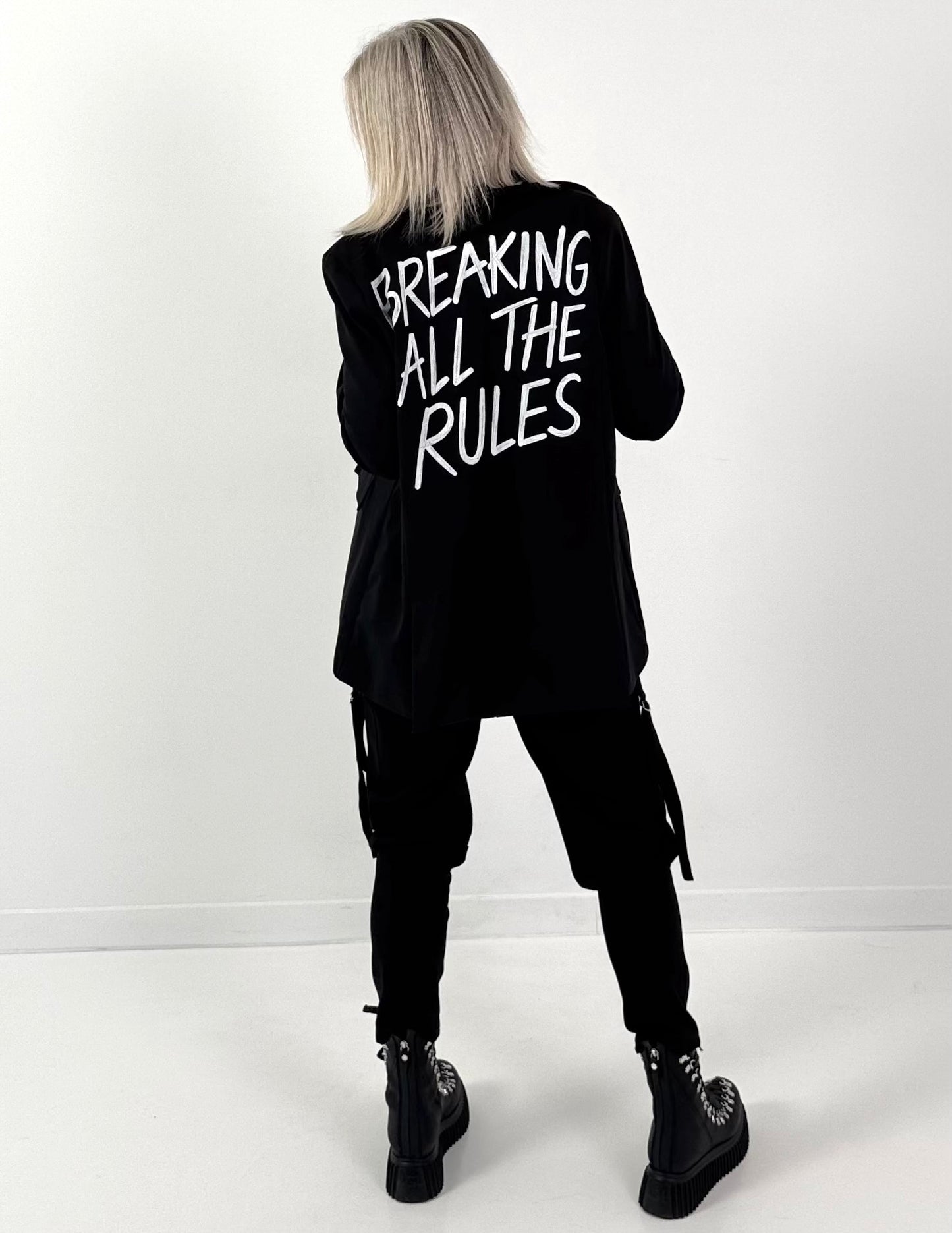 Blazer model "BREAKING ALL THE RULES" - zwart