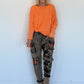 Basic Shirt mit Rundhalsausschnitt - orange