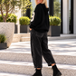 Kuscheliger Hoodie No. 9 - schwarz