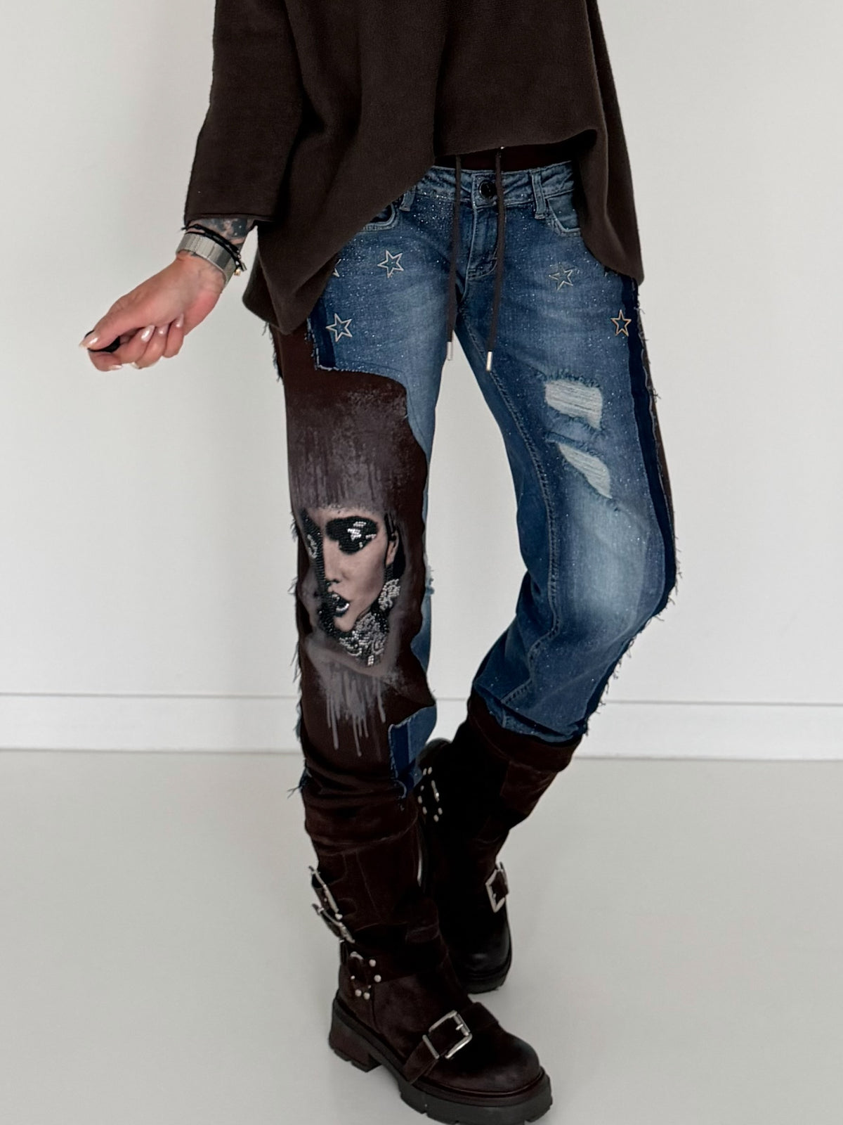 Jogg-Jeans Woman - denim-mokka