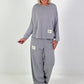 Zweiteiler mit Statement Patch - grau
