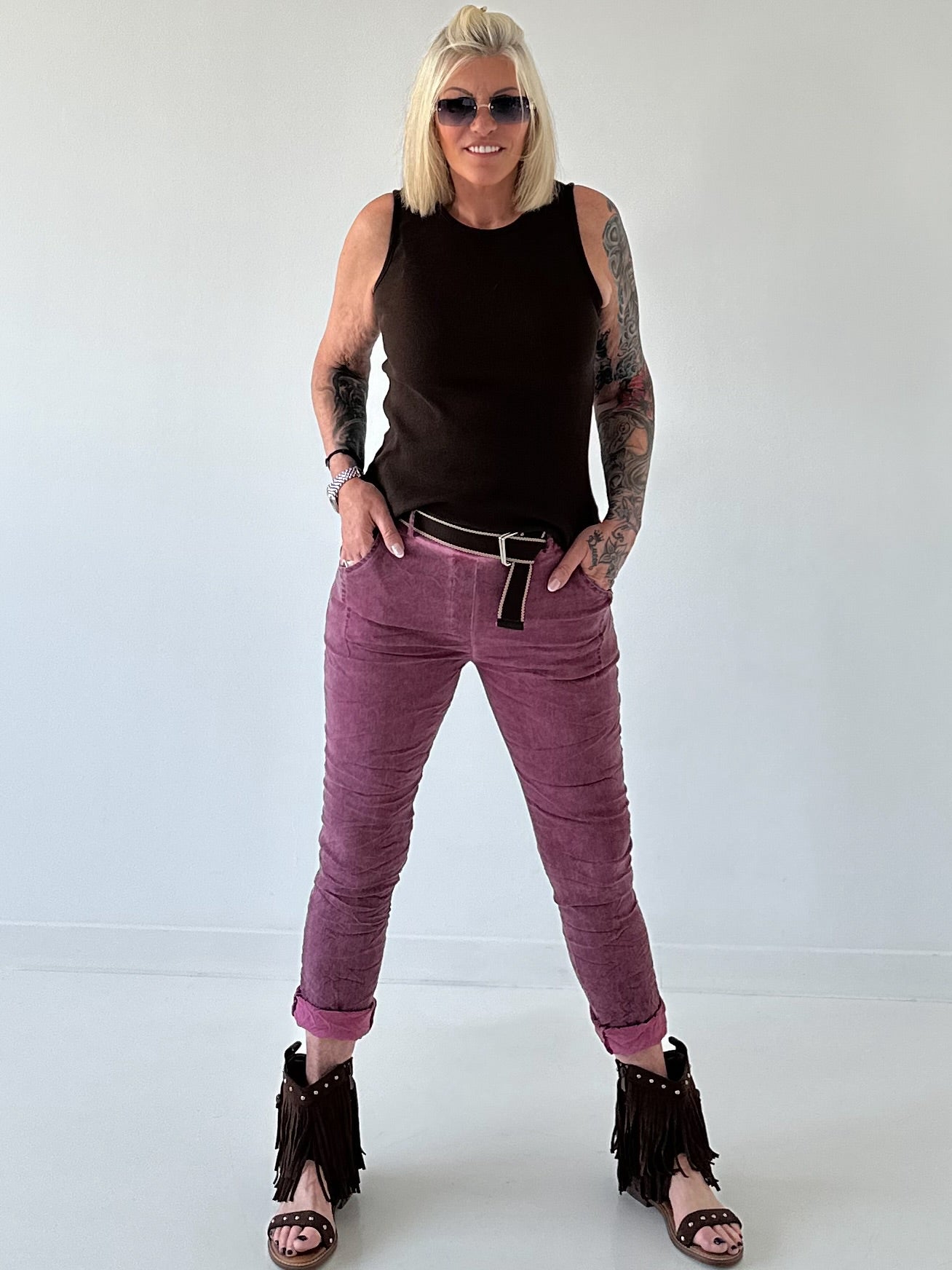 Ripp Tank Top  - mokka