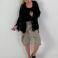 Jeansjacke mit floralem Netzeinsatz - schwarz ( lieferbar ab 26.05.26)