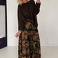 Weicher Oversized Pullover mit Rundhalsausschnitt - mokka
