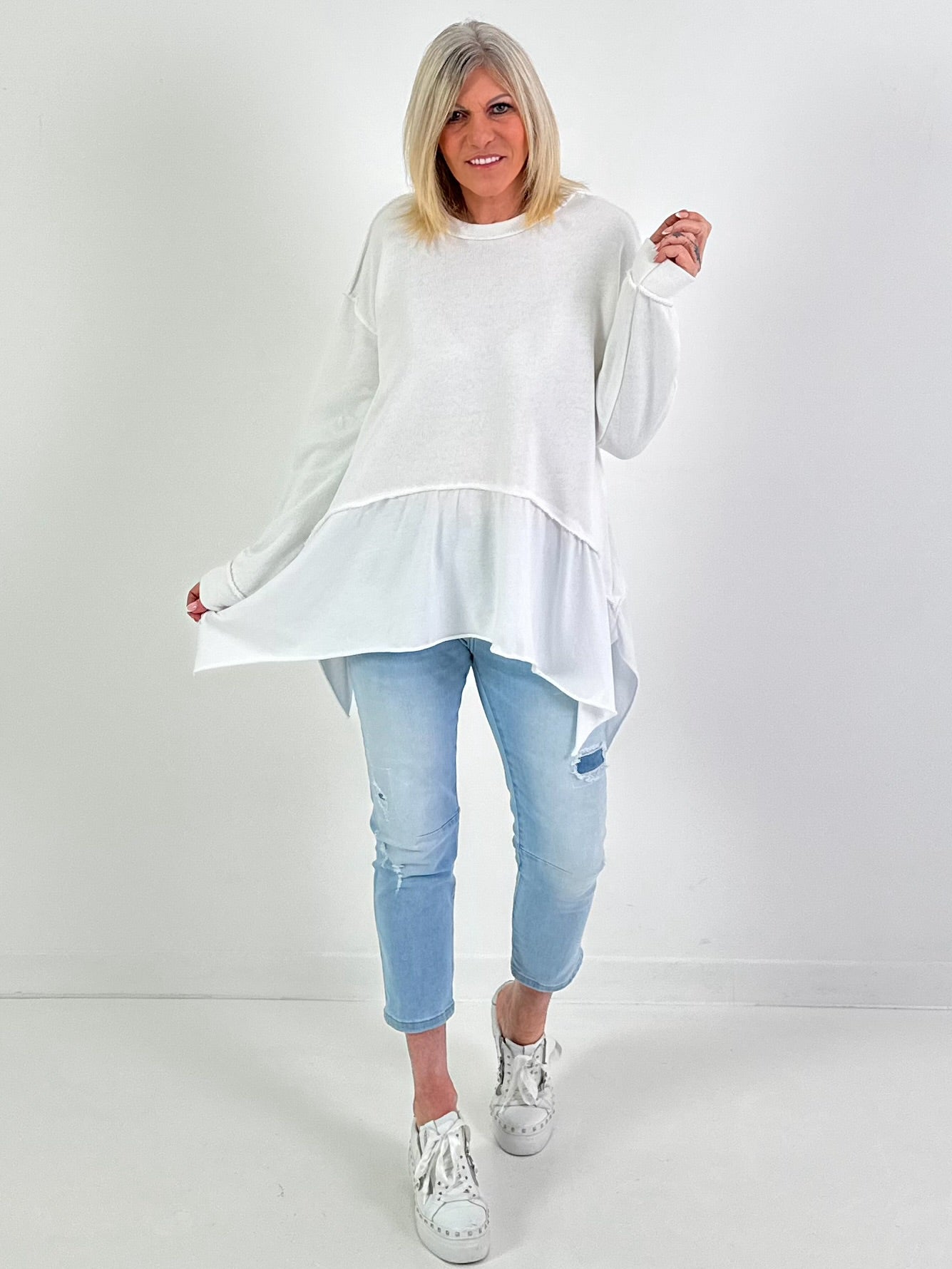 Sweater "Drift Ensemble" - weiss