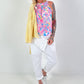 Crochet jacket with hood - yellow