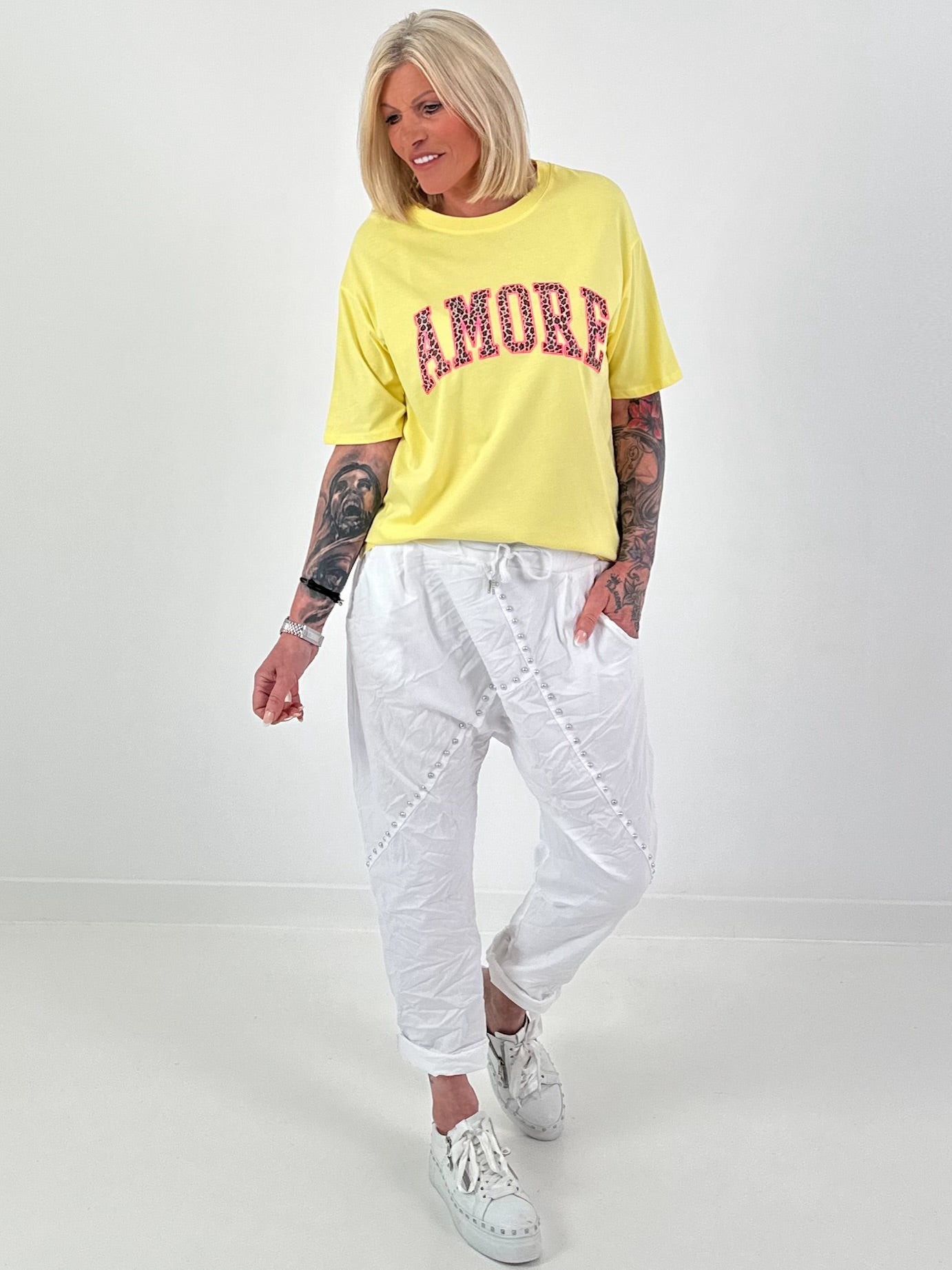 T-Shirt Amore - yellow