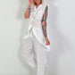 Linen two-piece set - white