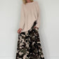 Palazzo-Sweathose in Camouflage-Look - beige-mehrfarbig