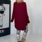 Basic Shirt mit Rundhalsausschnitt - bordeaux