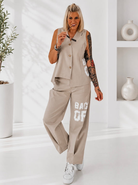 Vest BACK OFF - taupe