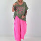T-Shirt Smile - neon pink