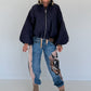 Jacke mit Puffärmelchen - marine