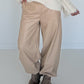 Vegane Lederhose 2 Looks - beige