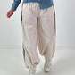 Pants with elastic waistband - beige