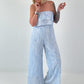 Romantischer Sommer Overall - hellblau