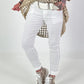 2nd Choice Basic Joggers with Tie-Band - White