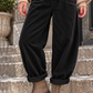 Cordhose mit großen Taschen und Gürtel - schwarz ( lieferbar ab ca. 03.11.26)