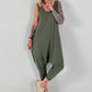 Jumpsuit mit Nieten - oliv